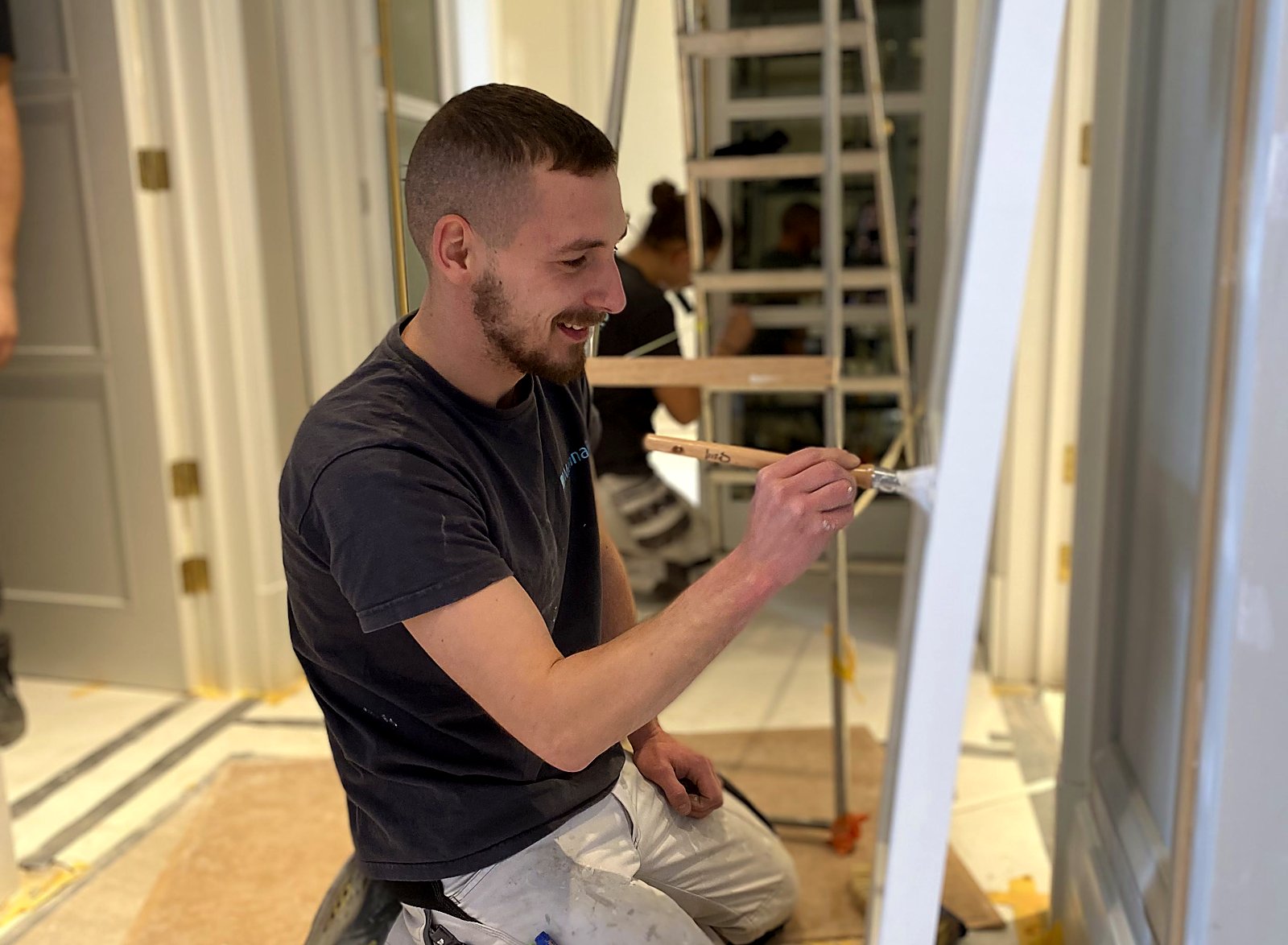 Photo chantier peinture bâtiment