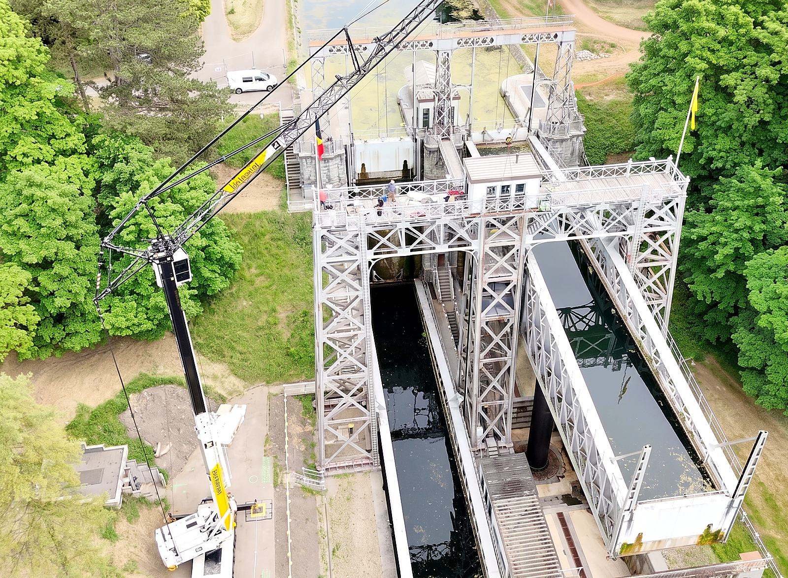 Chantier coordonné — ascenseur du Canal du Centre