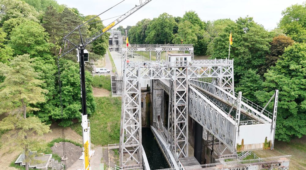 Ascenseur à bateaux de Strépy-Thieu — Grande hauteur | Monnaie S.A.